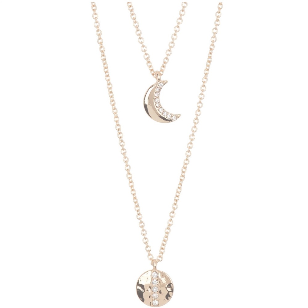 J.Crew gold night layering necklace